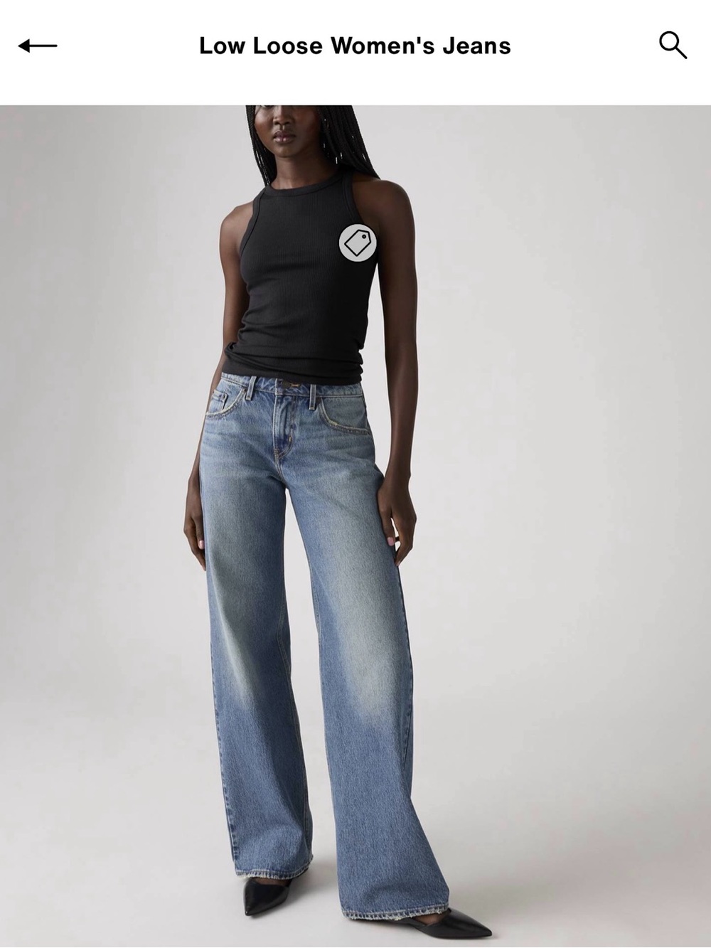 Low Loose Women's Jeans - Blue Size 24 L30